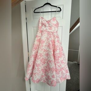 New with Tags. Never worn. BHLDN Pink Floral Formal Dress